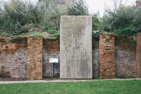 The Black Stone, outside and adjacent to the Christchurch Mansion